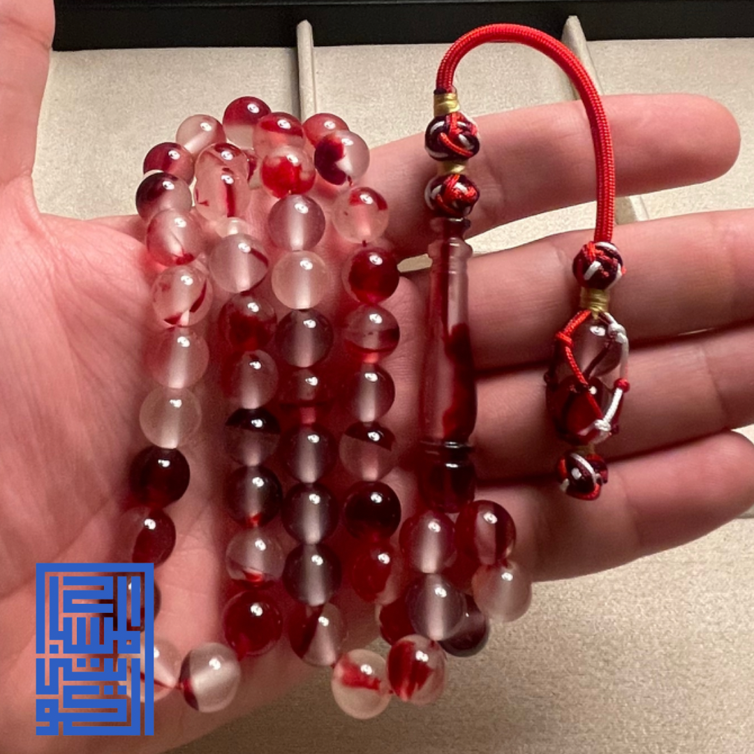 Special red luminous rosary